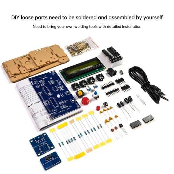 Décodeur de Code Morse DC9V CW, Circuit imprimé en vrac, pratique de soudage, Kit de fabrication électronique, prise américaine – Image 6
