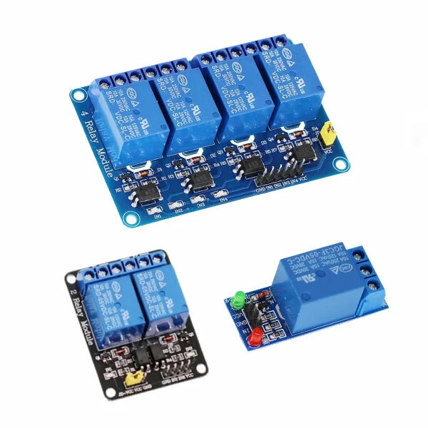 1/2/4/6/8 canaux 5V/12V/24V avec carte de commande de relais à couplage optique avec sortie de relais de voyant lumineux – Image 5