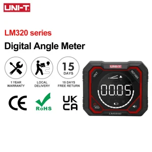 Inclinomètre magnétique UNI-T LM320D LM320E LM320F, détecteur d'angle, rapporteur de niveau numérique, règle 4x90 degrés