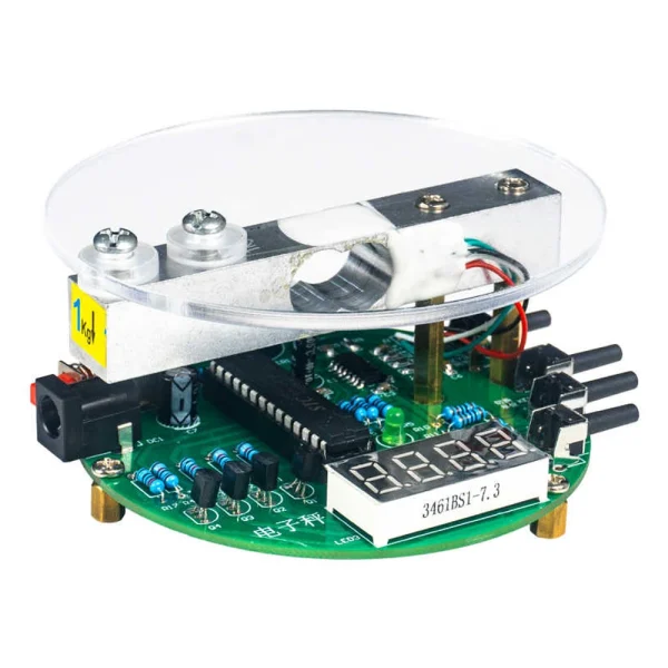 Balance électronique Kit de bricolage 1KG capacité de pesage 51 microcontrôleur Kit de pratique de soudure avec affichage numérique du Tube puce HX711 5V – Image 2
