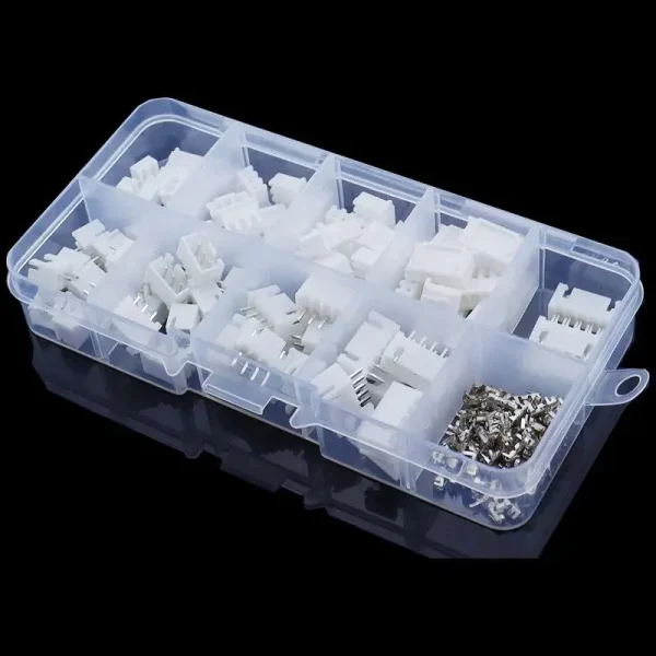 230 pièces 2/3/4/5p Kit de bornes à broches mâles et femelles boîtier en-tête de broche JST XH-2.54 adaptateur de connecteurs à 4 valeurs – Image 3