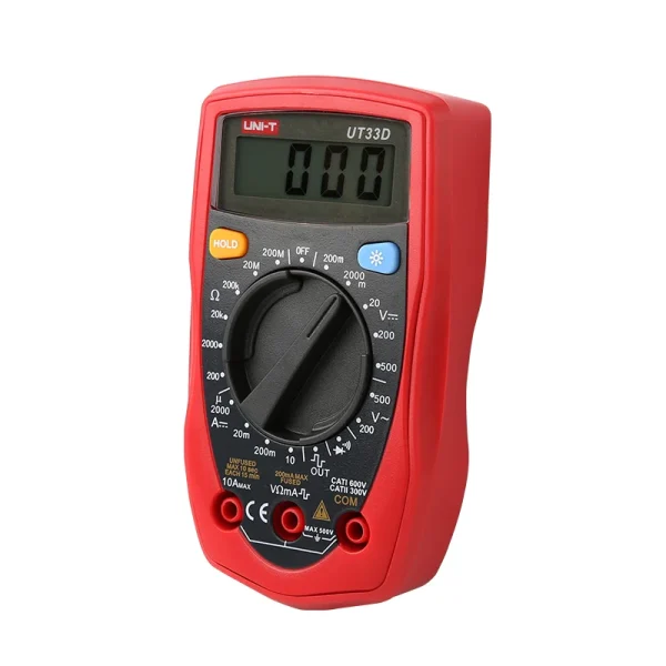 UNI-T UT33D multimètre de poche numérique professionnel AC DC ampèremètre voltmètre testeur de résistance multimètre – Image 2