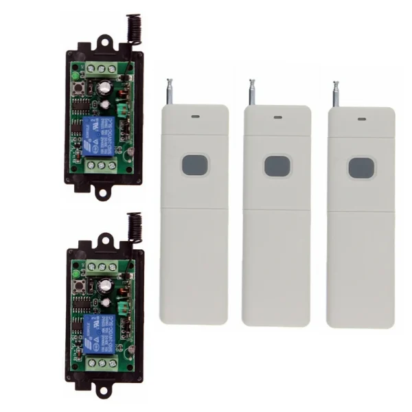 3000M longue portée DC 9V 12V 24V 1 CH 1CH RF télécommande sans fil système de commutation de lumière LED, 315/433 MHz, émetteur + récepteur – Image 9