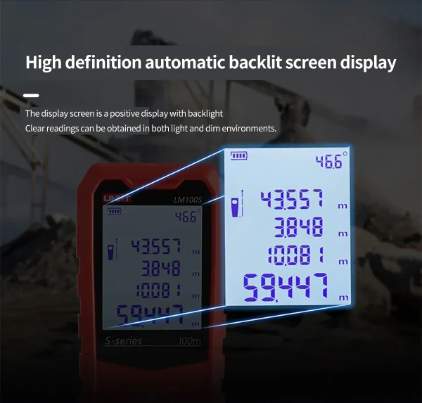 Télémètre Laser UNI-T série LM-S télémètre Laser numérique 40m 50m 60m 80m 100m 120m ruban à mesurer électronique – Image 15