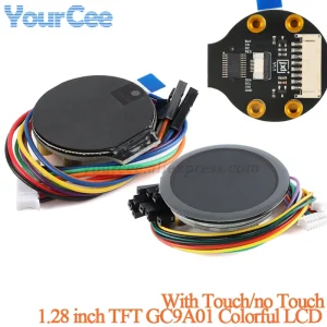 Module d'affichage d'écran TFT 1.28 pouces, carte LCD ronde colorée IPS 1.28 pouces GC9A01 Touch 240x240 SPI 240x240