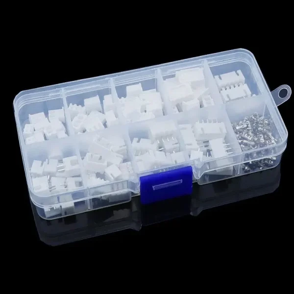230 pièces 2/3/4/5p Kit de bornes à broches mâles et femelles boîtier en-tête de broche JST XH-2.54 adaptateur de connecteurs à 4 valeurs – Image 5