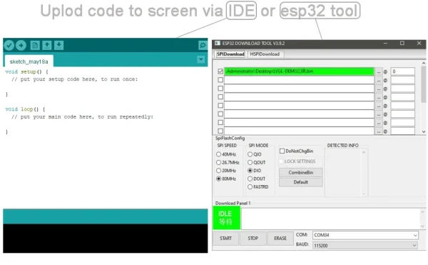 1.28 pouces Mini ESP32 ESP32-C3 IPS affichage rond ESP32-2424S012 écran tactile capacitif 240x240 TFT LCD Module GC9A01 écran tactile – Image 11