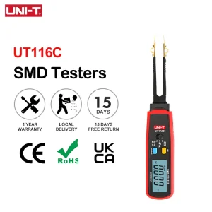 UNI-T UT116C testeur SMD 36V mesure de la tension de la batterie pince rotative LED Diode résistance condensateur testeur