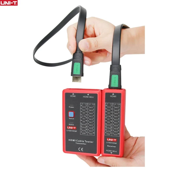 UNI-T MINI-HDMI Testeurs de câbles UT681HDMI Wire Tracker Lan Finder Outils de réparation de réseau – Image 3