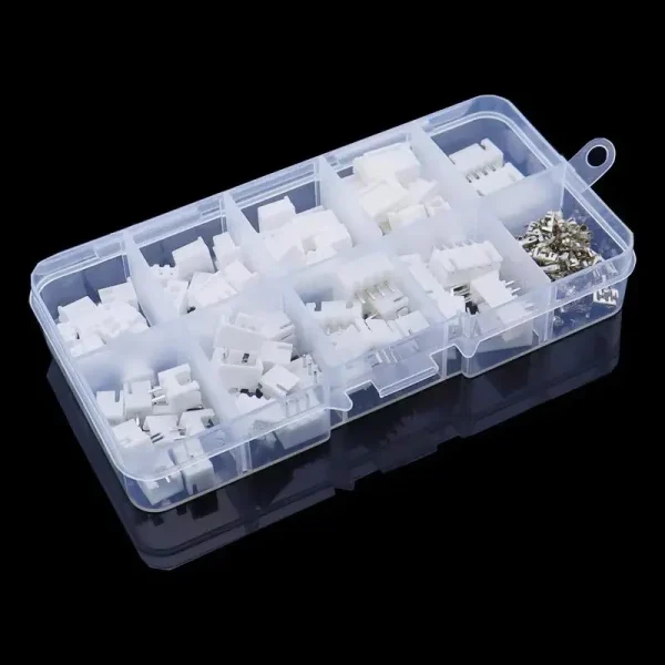 230 pièces 2/3/4/5p Kit de bornes à broches mâles et femelles boîtier en-tête de broche JST XH-2.54 adaptateur de connecteurs à 4 valeurs – Image 4