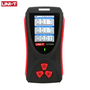 Testeur de rayonnement UNI-T UT334A – Dosimètre numérique à écran couleur – Détection X, bêta, gamma avec alarme sonore
