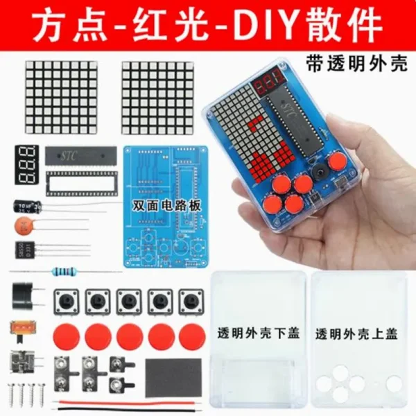 Kit de Production de Console de jeu bricolage 51, kit de jeu pour enfants à puce unique, jeu classique, Machine électronique à souder, ensemble de jeu – Image 9
