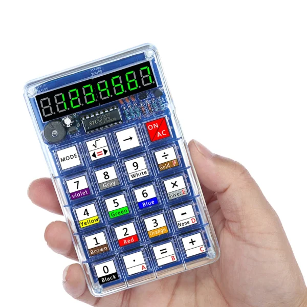 Kits électroniques de bricolage, calculatrices à tubes numériques LED, 51 microcontrôleurs, contrôle de résistance, Conversion, projets de soudage à monter soi-même – Image 11