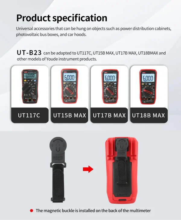 UNIT UT-B23 Magnetic Pendant Magnetic Buckle Use For UT673PV UT117C UT15B MAX UT17B MAX UT18B MAX Magnetic Attachment – Image 7