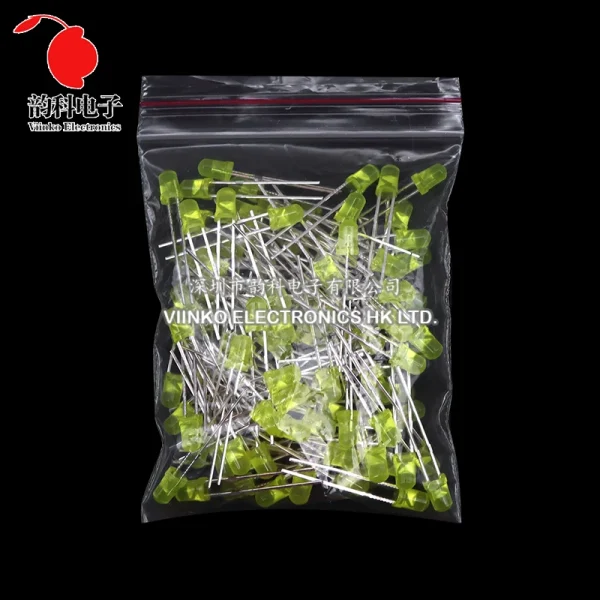 Kit électronique de Diodes électroluminescentes 3MM 5MM, boîte F3 F5, Kit assorti de diodes LED blanc vert rouge bleu jaune Orange – Image 28