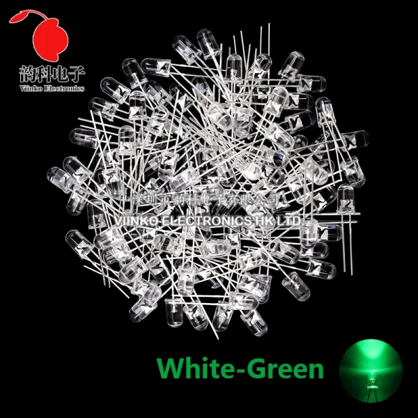 Kit électronique de Diodes électroluminescentes 3MM 5MM, boîte F3 F5, Kit assorti de diodes LED blanc vert rouge bleu jaune Orange – Image 25