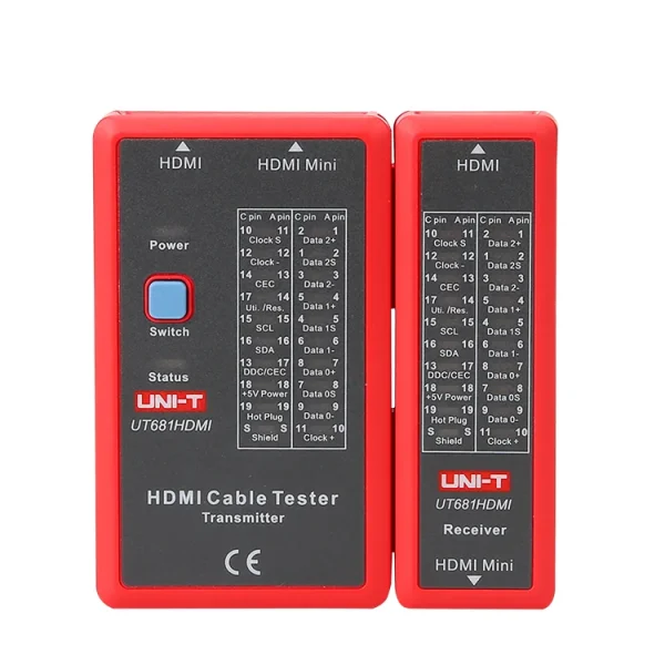 UNI-T MINI-HDMI Testeurs de câbles UT681HDMI Wire Tracker Lan Finder Outils de réparation de réseau – Image 7