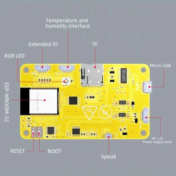 Écran tactile 2.8" ESP32 avec WiFi & Bluetooth – Module LCD TFT 240x320 ILI9341 – Image 2