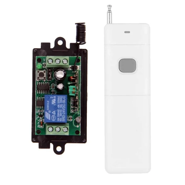 3000M longue portée DC 9V 12V 24V 1 CH 1CH RF télécommande sans fil système de commutation de lumière LED, 315/433 MHz, émetteur + récepteur