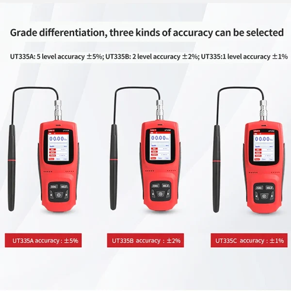 Compteur Gauss numérique portatif UNI-T UT335A UT335B UT335C 0-3000mT, zéro manuel automatique pour la détection de champ magnétique – Image 2