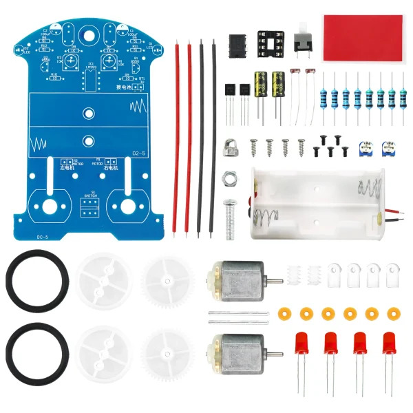Kit électronique d'apprentissage de la soudure, Kits de projets de soudage de voiture intelligente, ligne suivant le Robot pour débutants, électronique de bricolage – Image 4