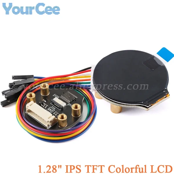 Module d'affichage d'écran TFT 1.28 pouces, carte LCD ronde colorée IPS 1.28 pouces GC9A01 Touch 240x240 SPI 240x240 – Image 3