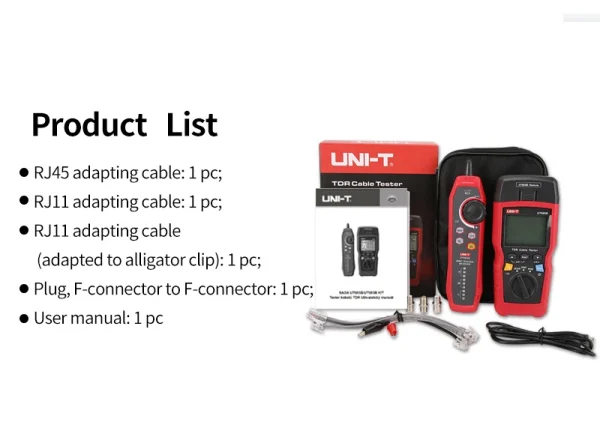 UNI T testeur de câble réseau TDR UT685B KIT traqueur de câble testeur Lan RJ45 RJ11 détecteur câblage LCD affichage outil réseau – Image 11