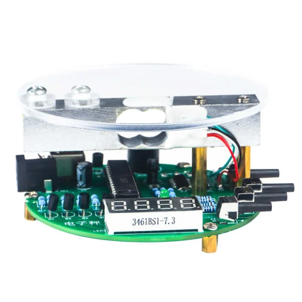 Balance électronique Kit de bricolage 1KG capacité de pesage 51 microcontrôleur Kit de pratique de soudure avec affichage numérique du Tube puce HX711 5V – Image 4