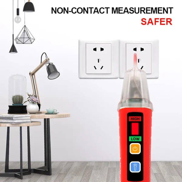 Détecteur de tension ca sans contact UNI-T UT12D UT12M UT12E 24V-1000V, stylo indicateur, crayon électrique, prise, voltmètre, testeur – Image 3