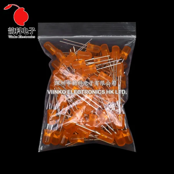 Kit électronique de Diodes électroluminescentes 3MM 5MM, boîte F3 F5, Kit assorti de diodes LED blanc vert rouge bleu jaune Orange – Image 7