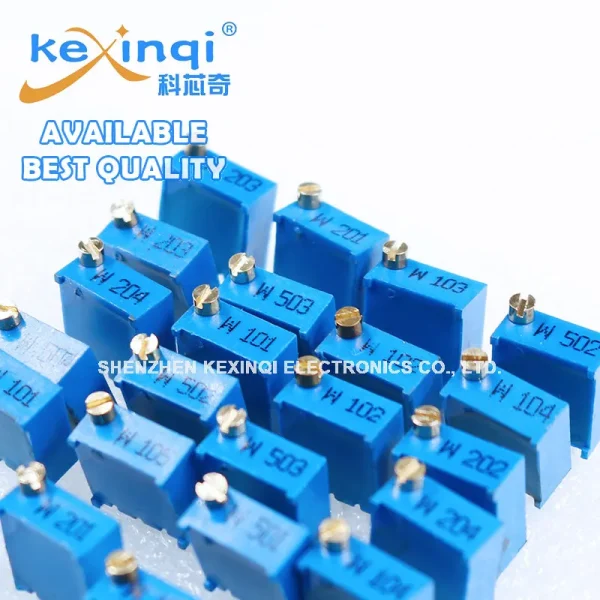 Kit de potentiomètres 26 pièces/ensemble 3296W, 100R 200R 500R 1K 2K 5K 10K 20K 50K 100K 200K 500K 1M, ensemble de résistances variables, 13 valeurs x 2 pièces – Image 4