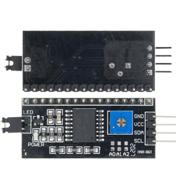 Module d'affichage LCD1602 I2C, écran bleu vert 5V PCF8574, adaptateur IIC pour Arduino – Image 8