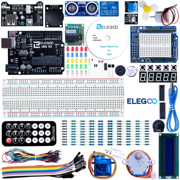 ELEGOO UNO Project Super Starter Kit avec tutoriel et UNO R3 compatible avec le kit électronique Arduino IDE DIY – Image 7