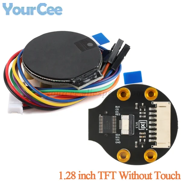 Module d'affichage d'écran TFT 1.28 pouces, carte LCD ronde colorée IPS 1.28 pouces GC9A01 Touch 240x240 SPI 240x240 – Image 2