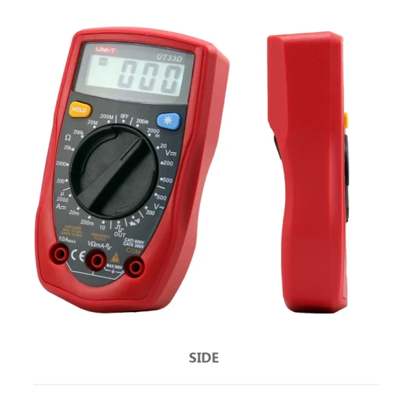 UNI-T UT33D multimètre de poche numérique professionnel AC DC ampèremètre voltmètre testeur de résistance multimètre – Image 9