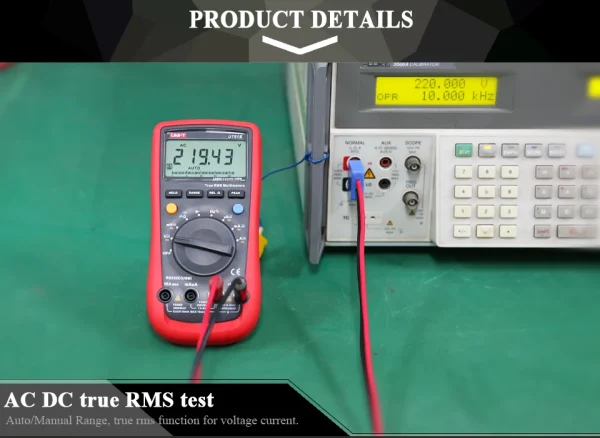 UNI-T multimètre numérique UTÉgalement E mètre True RMS 1000V AC DC multimètre testeur de tension mode relatif 22000 comptes haute capacité de Charleroi – Image 7