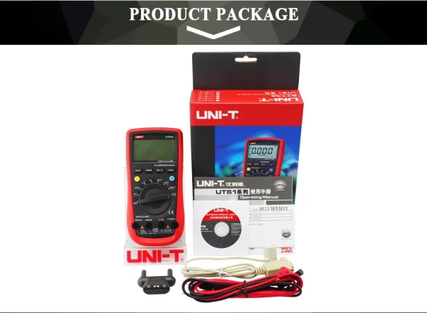 UNI-T multimètre numérique UTÉgalement E mètre True RMS 1000V AC DC multimètre testeur de tension mode relatif 22000 comptes haute capacité de Charleroi – Image 12